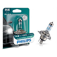 Автомобильная лампа галогенная Philips H4 X-tremeVision в блистере 12342XVB1