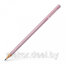 Карандаш простой Faber Castell  "GRIP Sparkle" 2B, розовый