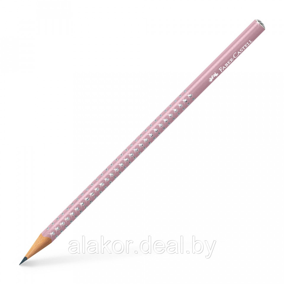 Карандаш простой Faber Castell "GRIP Sparkle" 2B, розовый - фото 1 - id-p208964159