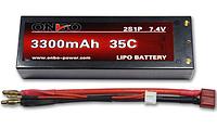 Аккумулятор LiPo Onbo 3300mAh 2S 7.4V (35C) T-Dean