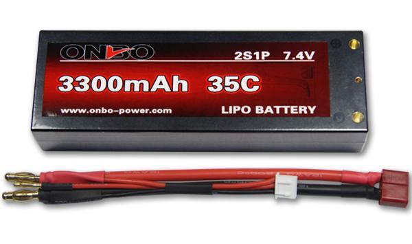 Аккумулятор LiPo Onbo 3300mAh 2S 7.4V (35C) T-Dean - фото 1 - id-p208965600