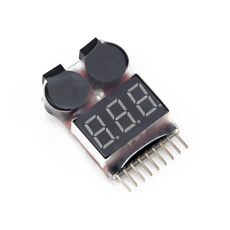 Индикатор питания для LiPo аккумуляторов с биппером 1-8S, фото 2
