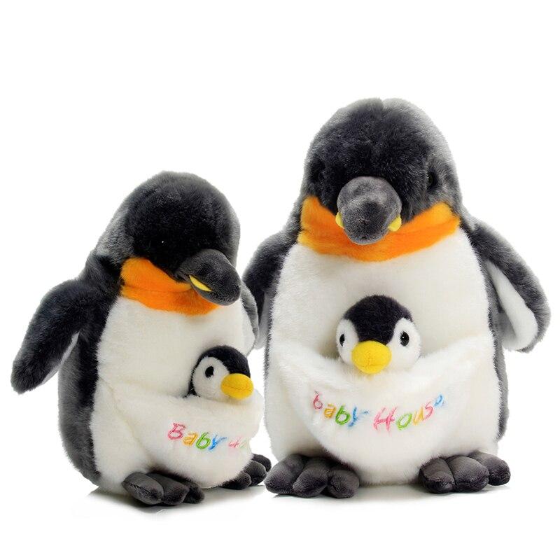 Мягкая игрушка "Пингвин-мама и малыш", 40-45 см - фото 1 - id-p208965850
