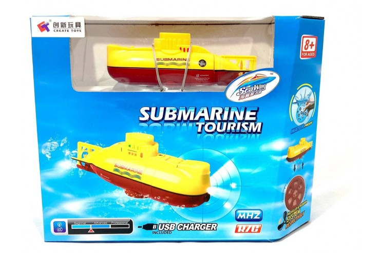 Радиоуправляемая подводная лодка Желтая Submarine 27MHz - фото 5 - id-p208965709