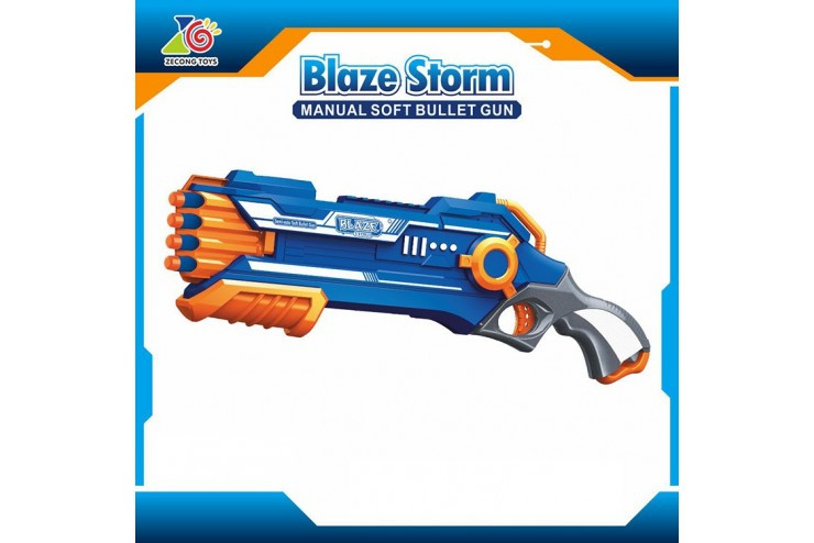 Дробовик бластер Blaze Storm с мягкими пулями (2-ой выстрел) - фото 1 - id-p208965769
