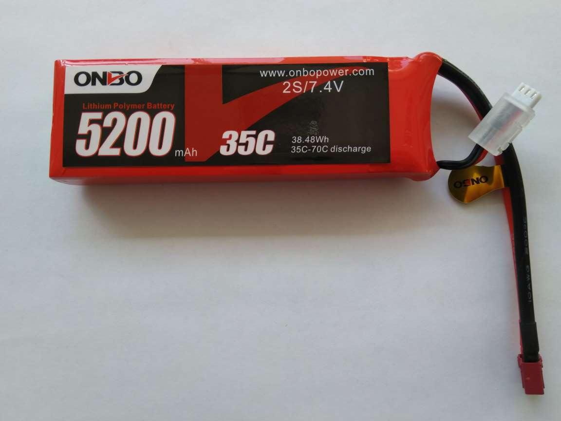 Литиевый аккумулятор Onbo 5200mAh 2S (35C) T-Dean - фото 1 - id-p208965786