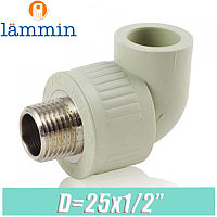 Угол с наружной резьбой d20x1/2" Lammin