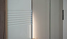 Шкаф Джулия 4дв (ДЗЗД) с порталом Крафт серый/белый глянец, фото 8