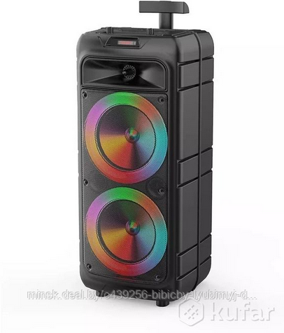 Портативная колонка BT SPEAKER ZQS-8211. Мощная беспроводная акустическая система. Микрофон, пульт, подсветка - фото 5 - id-p208970196