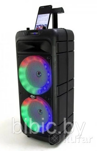 Портативная колонка BT SPEAKER ZQS-8211. Мощная беспроводная акустическая система. Микрофон, пульт, подсветка - фото 7 - id-p208970196