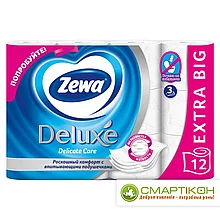 Бумага туалетная Zewa Deluxe белая (pure wite) 12 рул