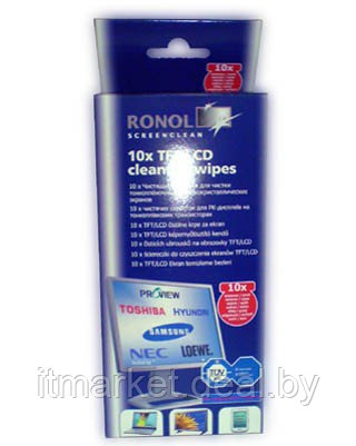 Салфетки чистящие RONOL ScreenCleaner TFT/LCD Kit wet/dry (10014) - фото 1 - id-p172307303