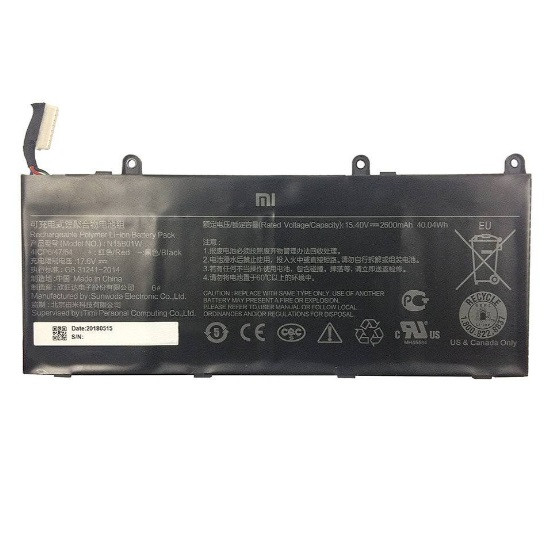 Оригинальная аккумуляторная батарея N15B01W для Xiaomi Mi Ruby 15.6