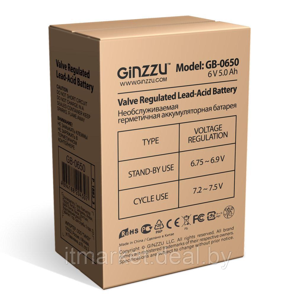 Аккумулятор для ИБП GINZZU GB-0650 - фото 3 - id-p173451338