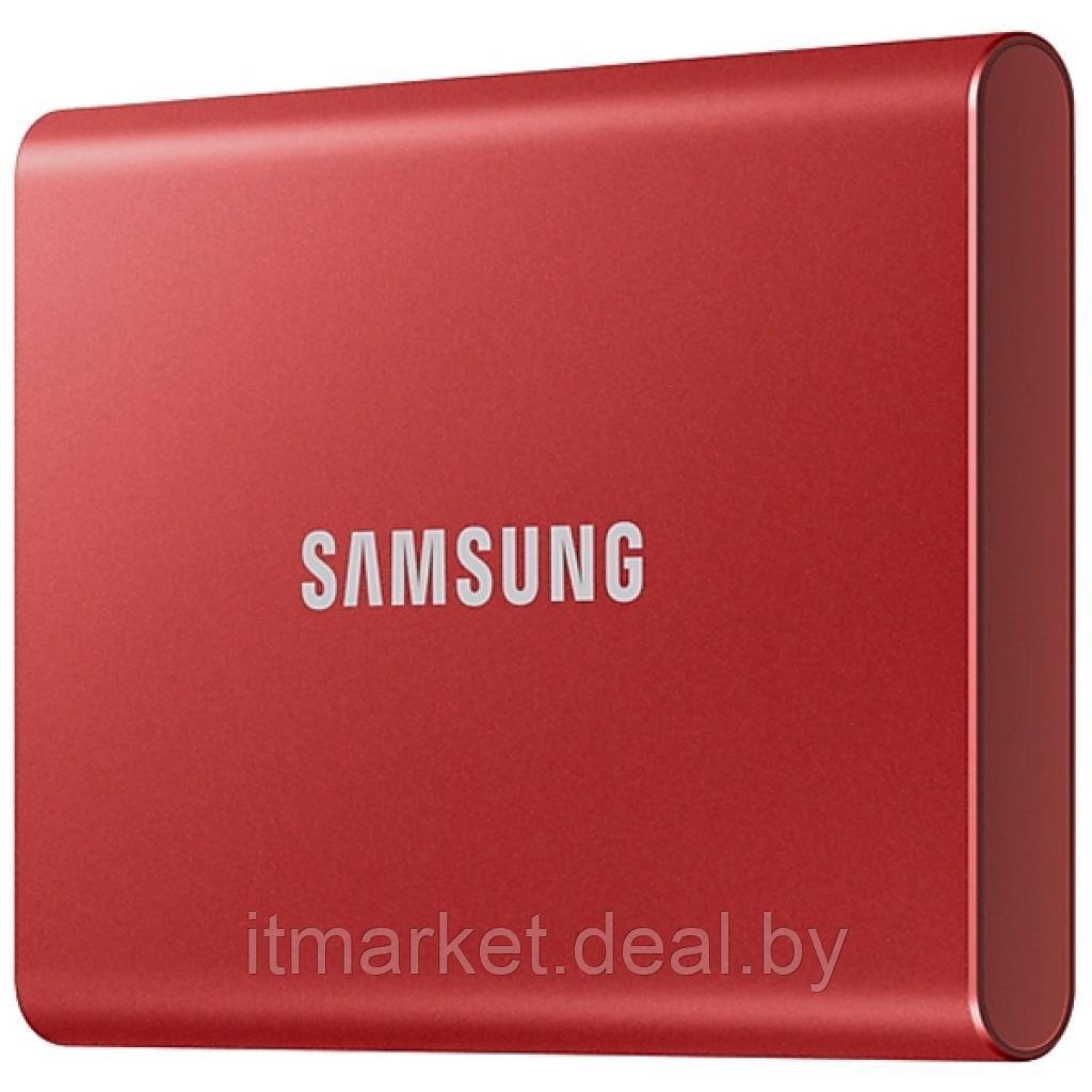 Внешний жесткий диск SSD 1Tb Samsung T7 MU-PC1T0R Red - фото 2 - id-p160774008