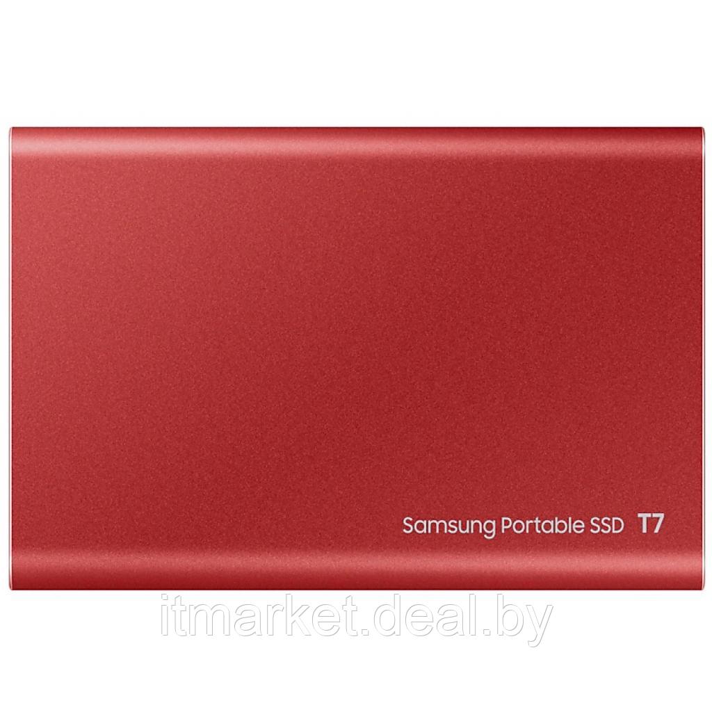 Внешний жесткий диск SSD 1Tb Samsung T7 Touch MU-PC1T0R Red - фото 3 - id-p160774008