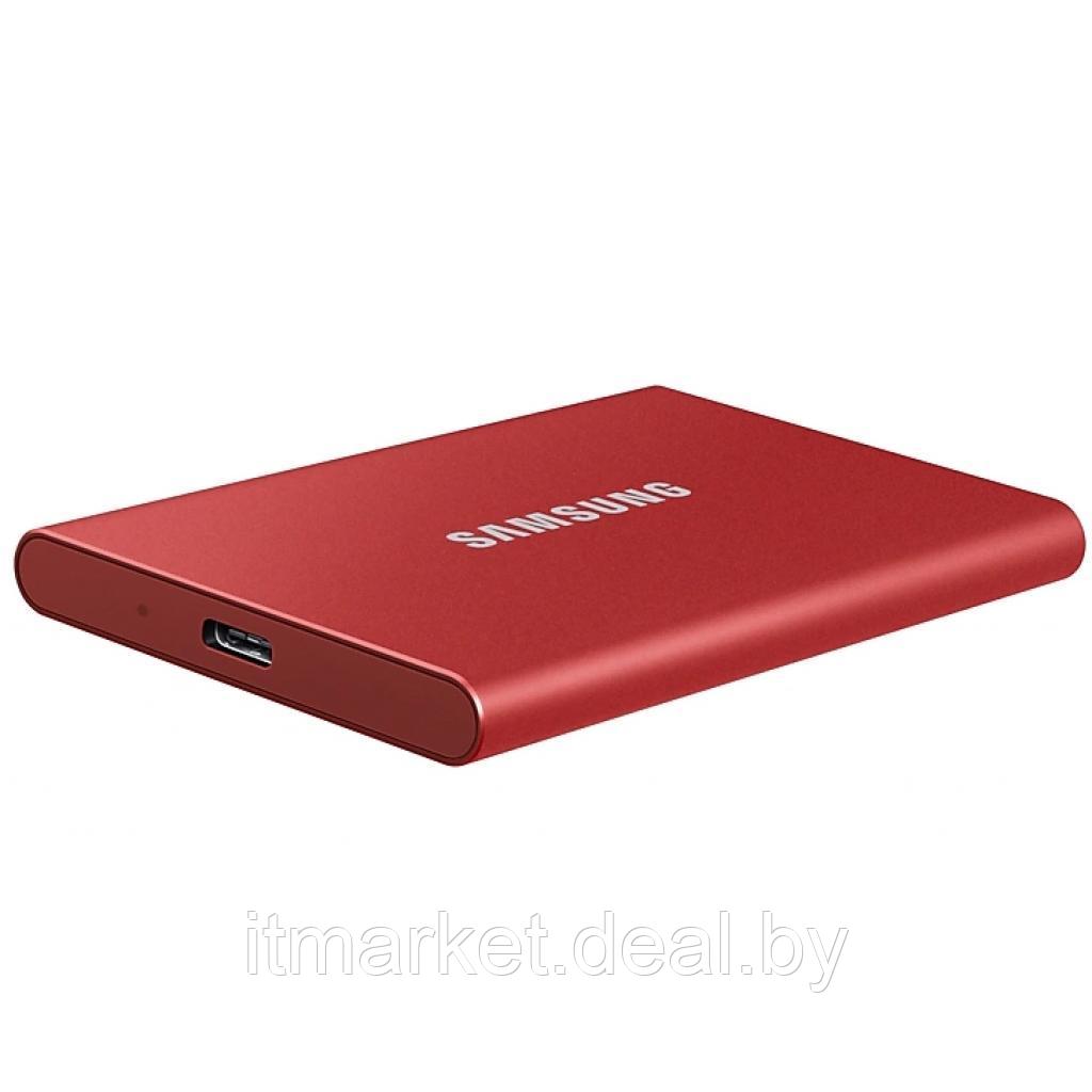 Внешний жесткий диск SSD 1Tb Samsung T7 MU-PC1T0R Red - фото 4 - id-p160774008