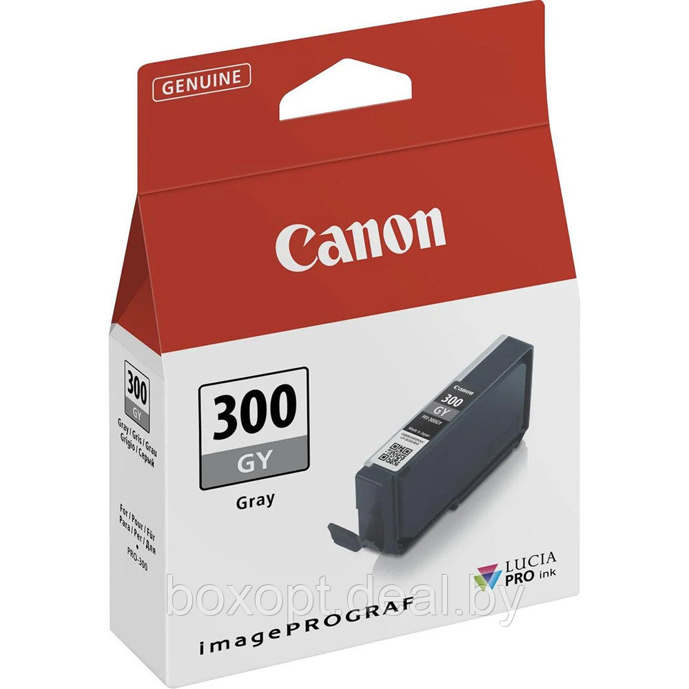 Картридж CANON PFI-300GY 4200C001 Grey (Original) - фото 1 - id-p208971401