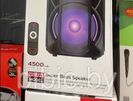 Портативная колонка BT SPEAKER ZQS 8225 . Мощная беспроводная акустическая система. Микрофон, пульт, подсветка - фото 3 - id-p208971573