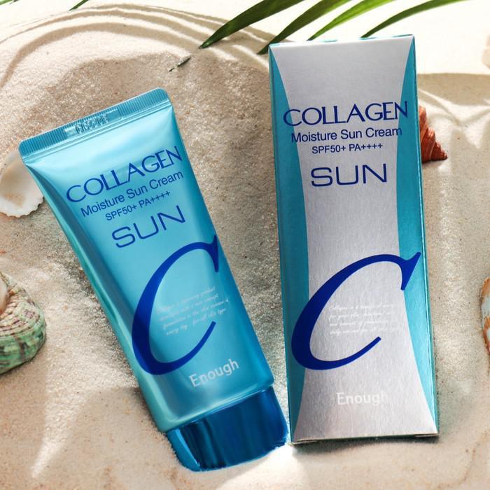 Увлажняющий солнцезащитный крем с коллагеном, Enough Collagen Moisture Sun Cream SPF50+/PA - фото 1 - id-p208820431