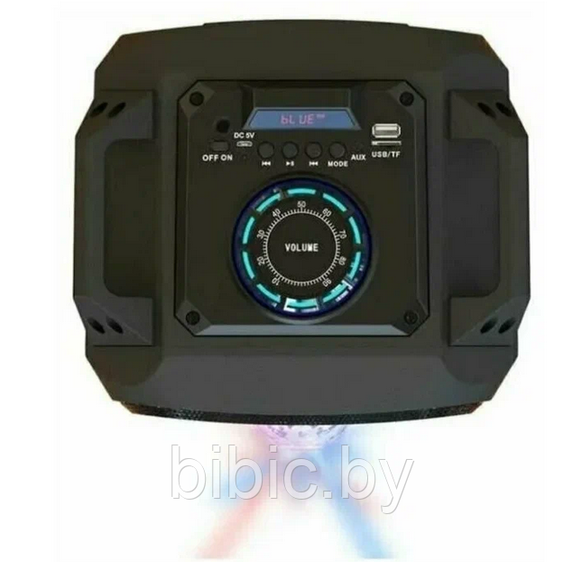 Портативная колонка BT SPEAKER ZQS 1776 . Мощная беспроводная акустическая система. Микрофон, пульт, подсветка - фото 5 - id-p208971694