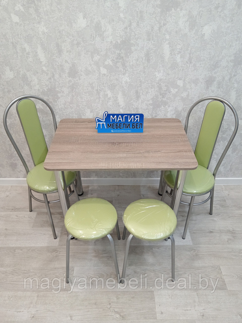 Комплект ТС-4: стол, 2 табурета, 2 стула - фото 6 - id-p196925019