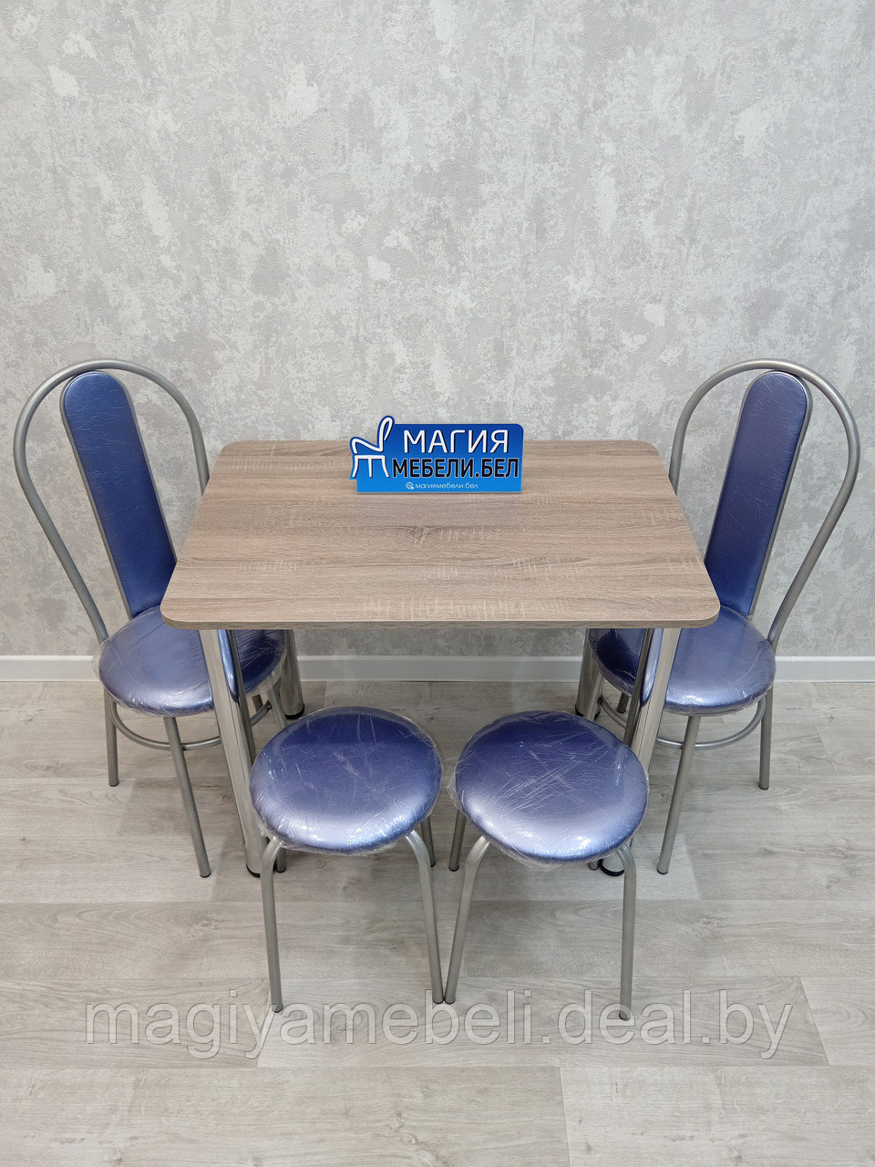 Комплект ТС-4: стол, 2 табурета, 2 стула - фото 8 - id-p196925019