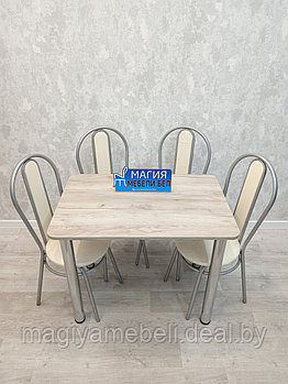 Комплект С-8: стол и 4 стула со спинкой
