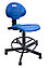 Специальное кресло ВИТО GTS для лабораторий с кольцом для ног, стул VITO GTS полиуретан черный, красный, сини, фото 2