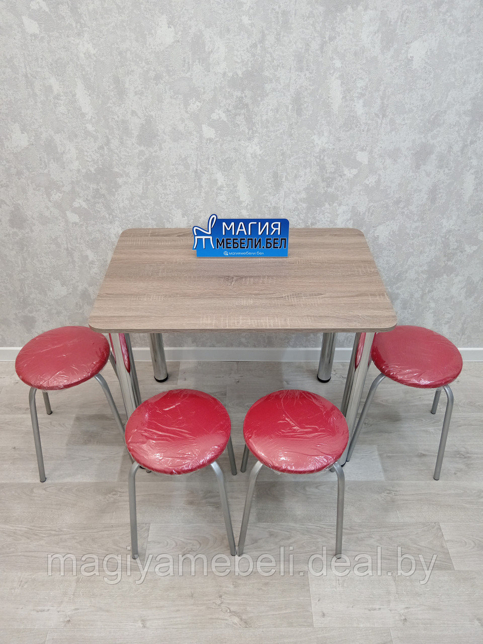 Комплект Оксид: стол и 4 табурета - фото 7 - id-p196924976