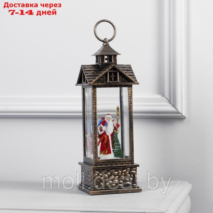 Фигура светодиодная фонарь "Дед Мороз с подарками", 10.5х31 см, USB, музыка, Т/БЕЛЫЙ - фото 2 - id-p208949002