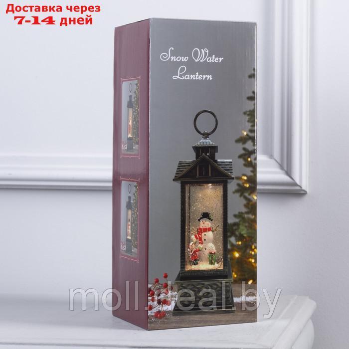 Фигура светодиодная фонарь "Дед Мороз с подарками", 10.5х31 см, USB, музыка, Т/БЕЛЫЙ - фото 6 - id-p208949002