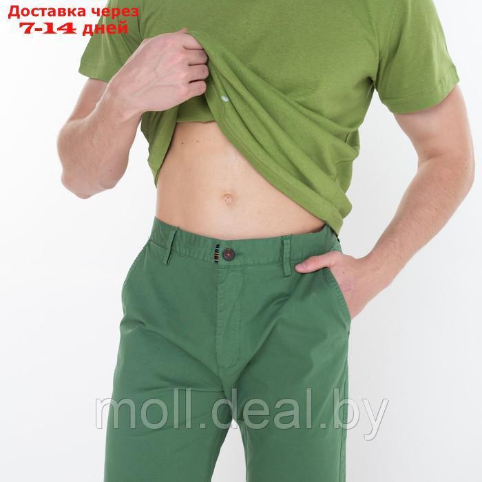 Шорты мужские, цвет тёмно-зелёный, размер 48 (32) - фото 2 - id-p208952061