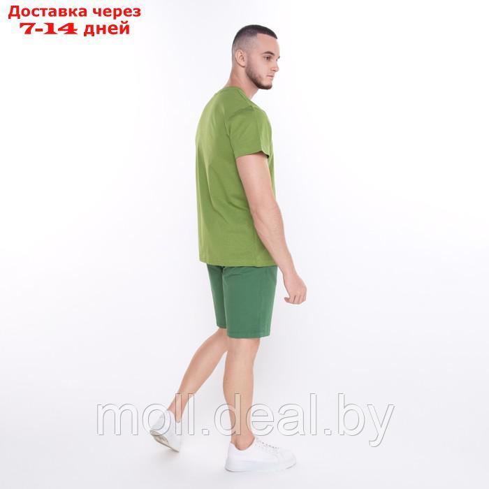 Шорты мужские, цвет тёмно-зелёный, размер 48 (32) - фото 4 - id-p208952061