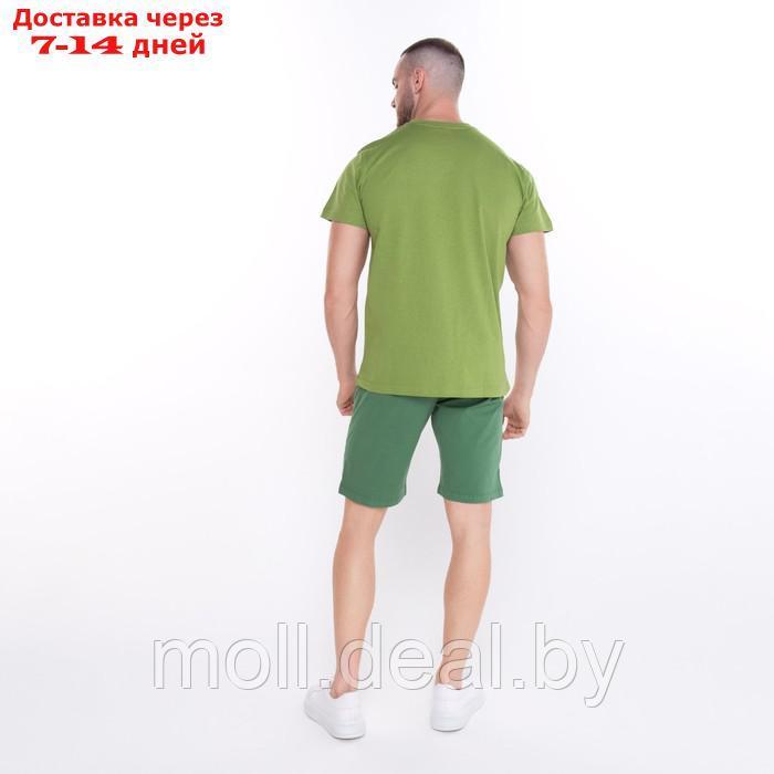 Шорты мужские, цвет тёмно-зелёный, размер 48 (32) - фото 5 - id-p208952061