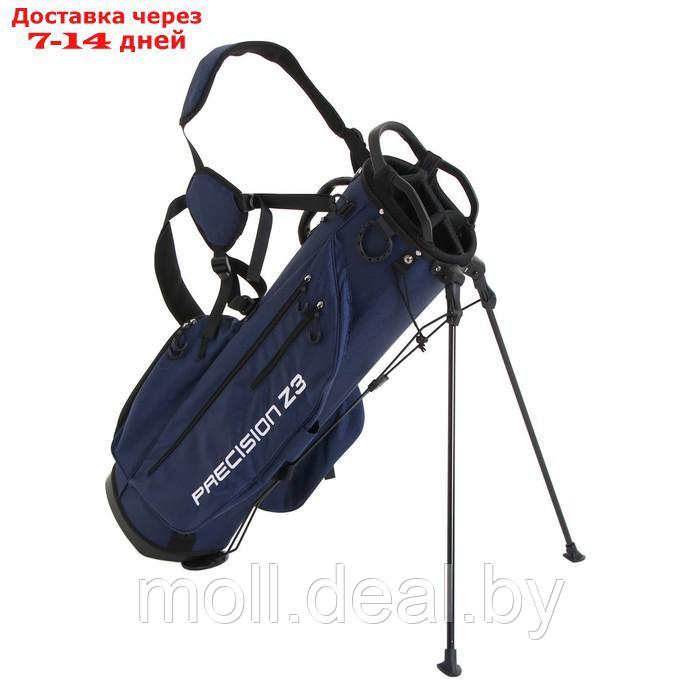 Сумка для гольфа PGM, для клюшек, отверстие 18х21 см, 125х30х33 см, темно-синяя - фото 2 - id-p208952105