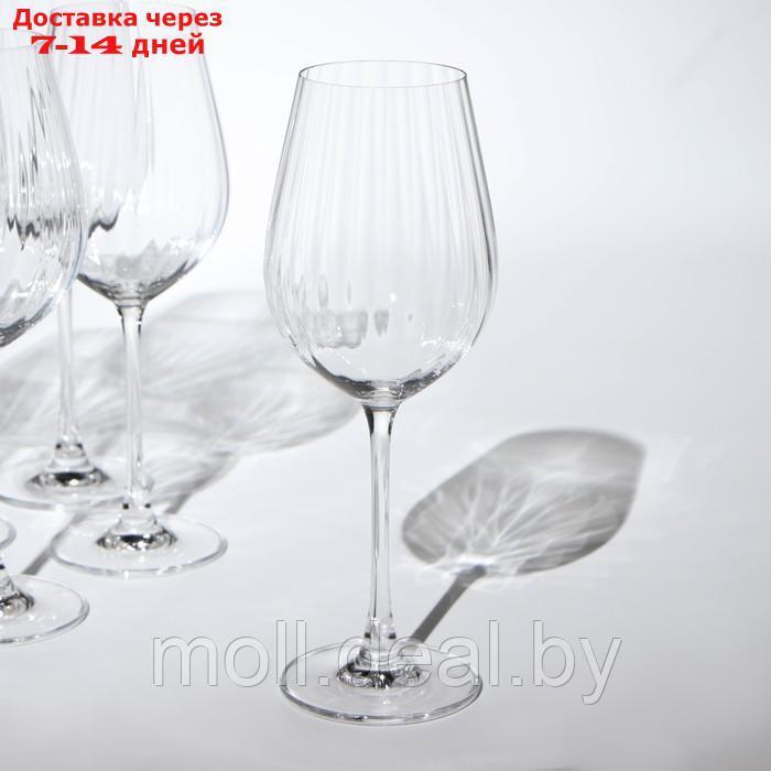 Набор бокалов для вина Columba Optic, стеклянный, 500 мл, 6 шт - фото 2 - id-p208952194