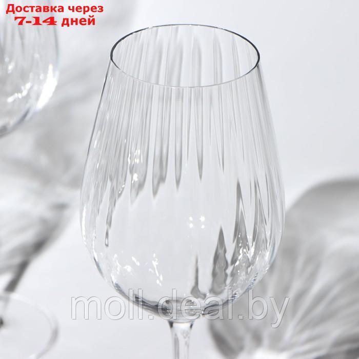 Набор бокалов для вина Columba Optic, стеклянный, 500 мл, 6 шт - фото 3 - id-p208952194