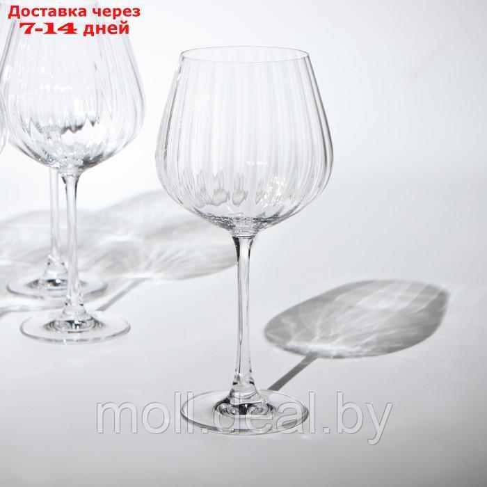 Набор бокалов для вина Columba Optic, стеклянный, 640 мл, 6 шт - фото 2 - id-p208952201