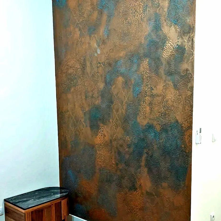 ☝️Recently Completed Calcecruda Wall Texture Design  Wall texture design,  Wall design painted, Texture painting