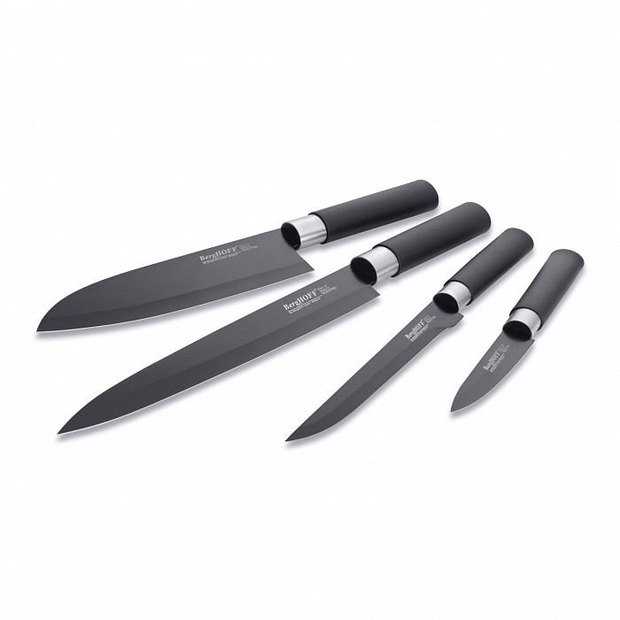 Набор ножей с керамическим покрытием черного цвета Essentials BergHOFF 1304003 - фото 1 - id-p208972196