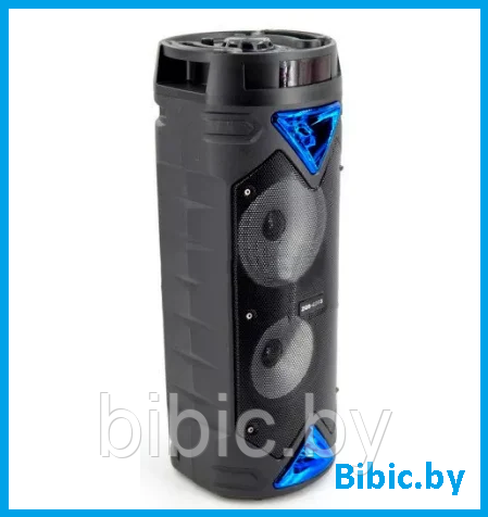 Портативная колонка BT SPEAKER ZQS 6203 . Мощная беспроводная акустическая система. Микрофон, пульт, подсветка