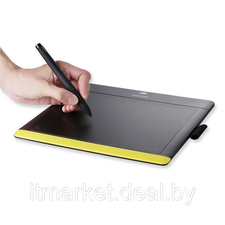 Графический планшет Huion 680TF Black/Yellow (203x152мм, 5080lpi, 2048 уровней, 220 PPS, USB) - фото 1 - id-p208973790