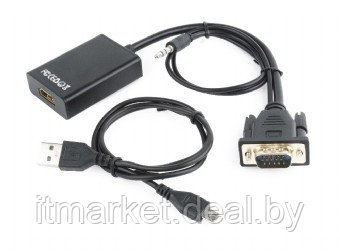 Переходник Cablexpert A-VGA-HDMI-01 (VGA to HDMI +3.5audio) - фото 2 - id-p208973792