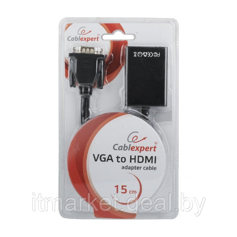 Переходник Cablexpert A-VGA-HDMI-01 (VGA to HDMI +3.5audio) - фото 4 - id-p208973792