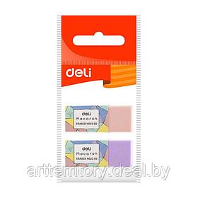 Набор ластиков DELI H02200/2set "MACARON" (2 штуки)