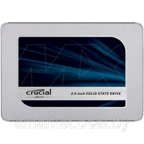 Жесткий диск SSD 250Gb Crucial MX500 (CT250MX500SSD1) (SATA-6Gb/s, 2.5", 560/510Mb) - фото 1 - id-p208973795