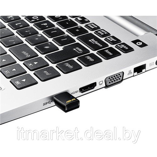 Сетевой адаптер Wi-Fi Asus USB-AC51 (433MHz, 2.4GHz + 5GHz, USB) - фото 5 - id-p208973804