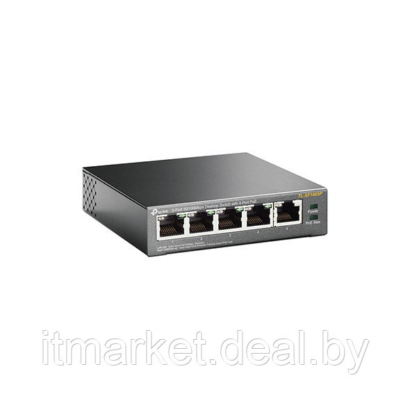 Коммутатор TP-Link TL-SF1005P (5x 10/100Mbit/s, 4xPoE) - фото 2 - id-p208973814