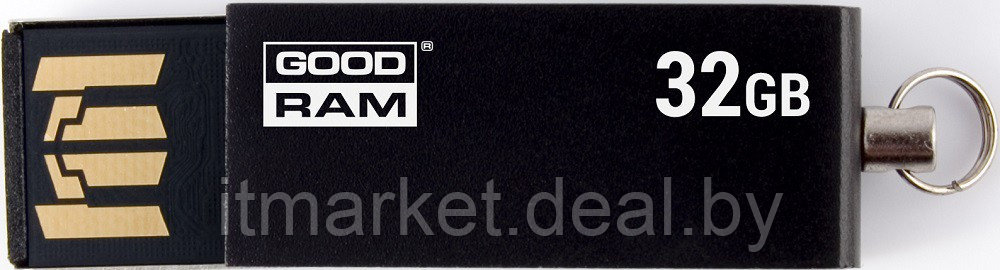 USB flash disk 32Gb Goodram UCU2 32Gb (UCU2-0320K0R11) Black (раскладной корпус, металл, USB 2.0) - фото 2 - id-p208973828